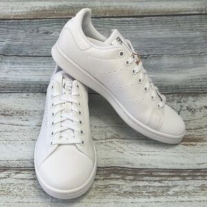 Adidas Original Stan Smith J White/White/Silver Size 7 Big Kids